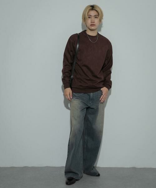 SENSE OF PLACE by URBAN RESEARCH / センスオブプレイス バイ アーバンリサーチ スウェット | フェイクスエードクルーネックスウェット | 詳細5