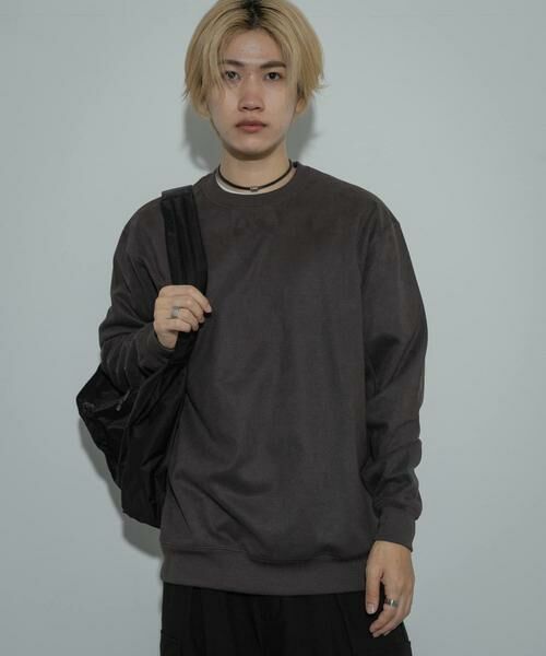 SENSE OF PLACE by URBAN RESEARCH / センスオブプレイス バイ アーバンリサーチ スウェット | フェイクスエードクルーネックスウェット | 詳細10