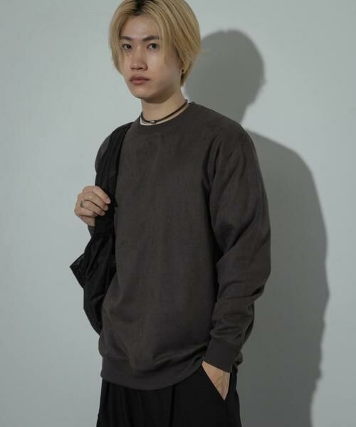 SENSE OF PLACE by URBAN RESEARCH / センスオブプレイス バイ アーバンリサーチ スウェット | フェイクスエードクルーネックスウェット | 詳細11