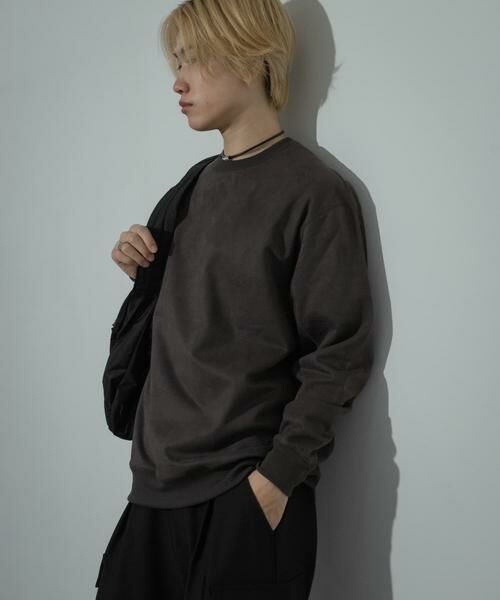 SENSE OF PLACE by URBAN RESEARCH / センスオブプレイス バイ アーバンリサーチ スウェット | フェイクスエードクルーネックスウェット | 詳細12