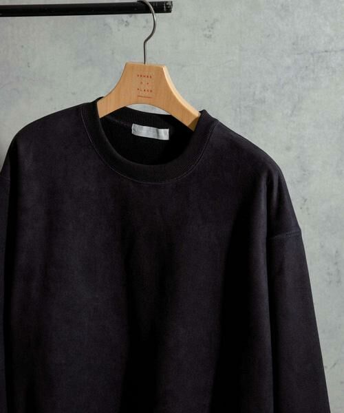 SENSE OF PLACE by URBAN RESEARCH / センスオブプレイス バイ アーバンリサーチ スウェット | フェイクスエードクルーネックスウェット | 詳細30