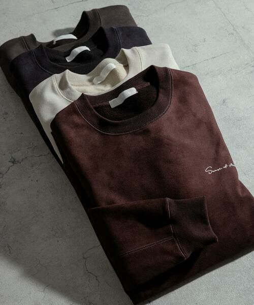 SENSE OF PLACE by URBAN RESEARCH / センスオブプレイス バイ アーバンリサーチ スウェット | シシュウフェイクスエードC/Nスウェット | 詳細13