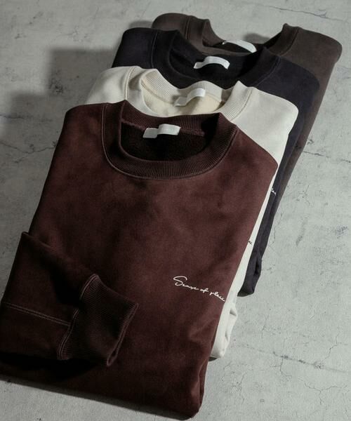 SENSE OF PLACE by URBAN RESEARCH / センスオブプレイス バイ アーバンリサーチ スウェット | シシュウフェイクスエードC/Nスウェット | 詳細14