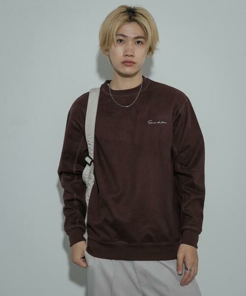 SENSE OF PLACE by URBAN RESEARCH / センスオブプレイス バイ アーバンリサーチ スウェット | シシュウフェイクスエードC/Nスウェット | 詳細15