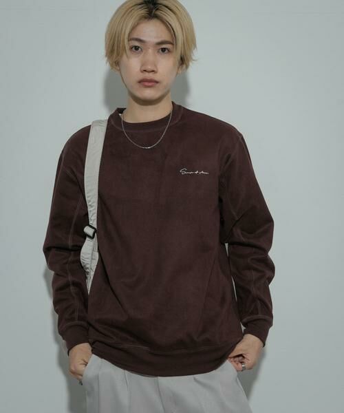 SENSE OF PLACE by URBAN RESEARCH / センスオブプレイス バイ アーバンリサーチ スウェット | シシュウフェイクスエードC/Nスウェット | 詳細16