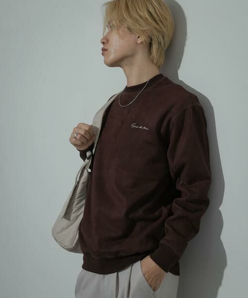 SENSE OF PLACE by URBAN RESEARCH / センスオブプレイス バイ アーバンリサーチ スウェット | シシュウフェイクスエードC/Nスウェット | 詳細18