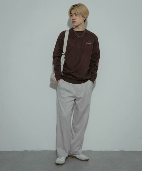 SENSE OF PLACE by URBAN RESEARCH / センスオブプレイス バイ アーバンリサーチ スウェット | シシュウフェイクスエードC/Nスウェット | 詳細19