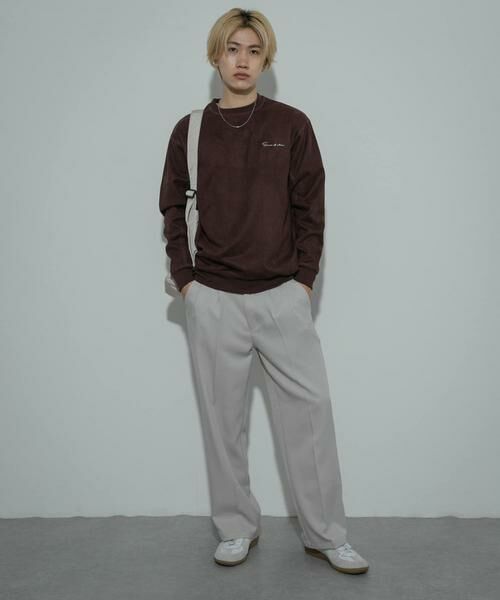 SENSE OF PLACE by URBAN RESEARCH / センスオブプレイス バイ アーバンリサーチ スウェット | シシュウフェイクスエードC/Nスウェット | 詳細20