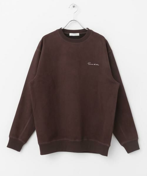 SENSE OF PLACE by URBAN RESEARCH / センスオブプレイス バイ アーバンリサーチ スウェット | シシュウフェイクスエードC/Nスウェット | 詳細24