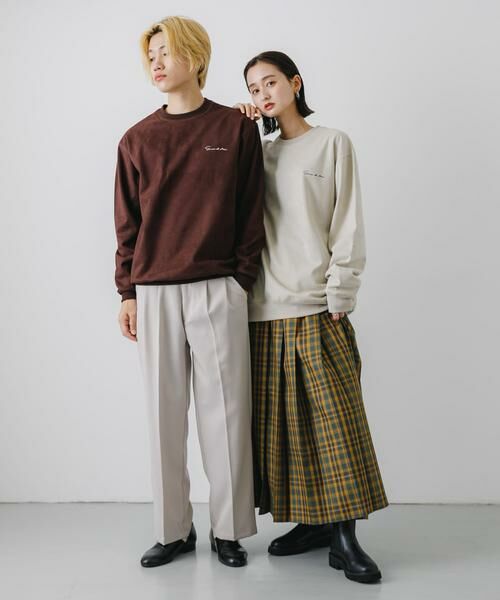 SENSE OF PLACE by URBAN RESEARCH / センスオブプレイス バイ アーバンリサーチ スウェット | シシュウフェイクスエードC/Nスウェット | 詳細4