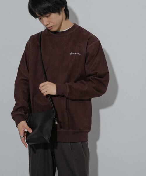 SENSE OF PLACE by URBAN RESEARCH / センスオブプレイス バイ アーバンリサーチ スウェット | シシュウフェイクスエードC/Nスウェット | 詳細9