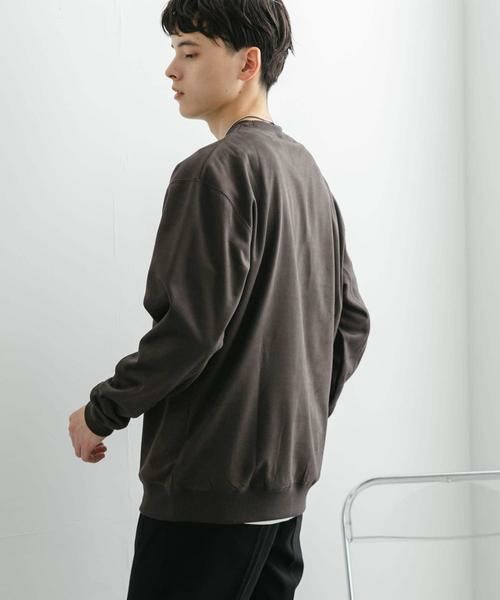 SENSE OF PLACE by URBAN RESEARCH / センスオブプレイス バイ アーバンリサーチ スウェット | シシュウフェイクスエードC/Nスウェット | 詳細30