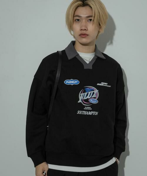 SENSE OF PLACE by URBAN RESEARCH/センスオブプレイス バイ アーバンリサーチ Game Graphic Long-Sleeve Sweat ブラック M SENSE OF PLACE by URBAN RESEARCH/センスオブプレイス バイ アーバンリサーチ Game Graphic Long-Sleeve Sweat ブラック M