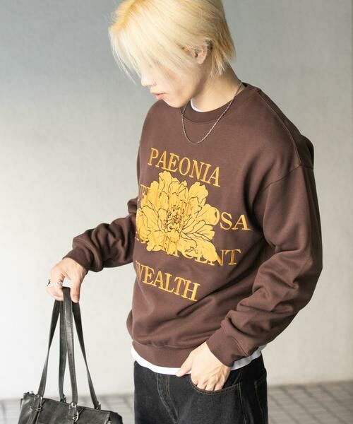 SENSE OF PLACE by URBAN RESEARCH / センスオブプレイス バイ アーバンリサーチ スウェット | ボタニカルグラフィッククルーネックスウェット | 詳細3