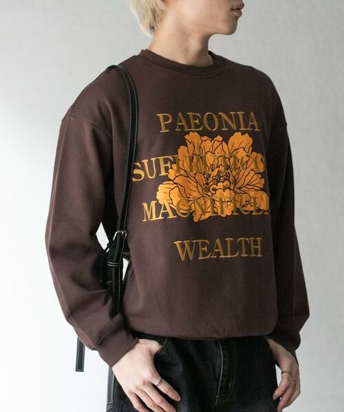 SENSE OF PLACE by URBAN RESEARCH / センスオブプレイス バイ アーバンリサーチ スウェット | ボタニカルグラフィッククルーネックスウェット | 詳細8