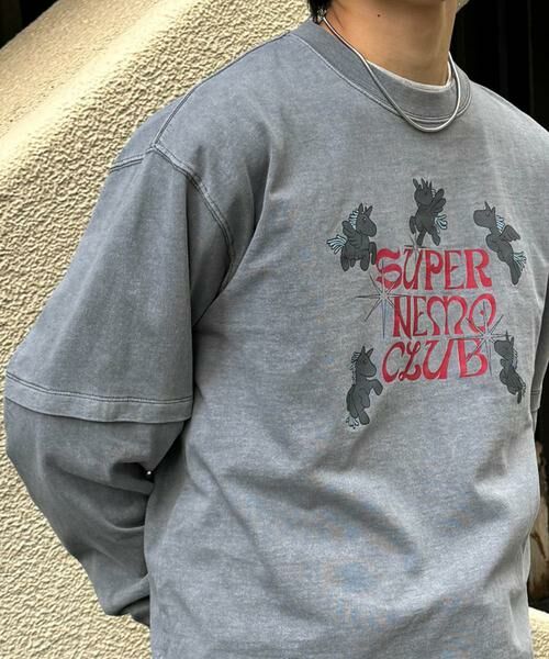 SENSE OF PLACE by URBAN RESEARCH / センスオブプレイス バイ アーバンリサーチ Tシャツ | 『別注』SHUHEI KOKI×SENSE OF PLACE　フェイクレイヤードTシャツ | 詳細3