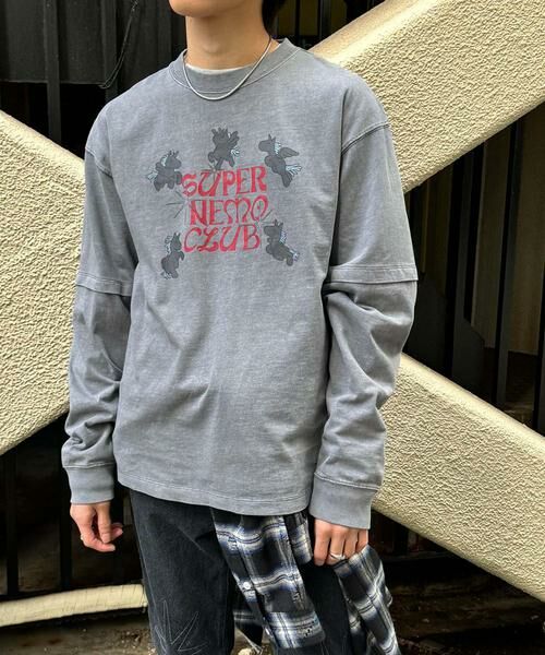 SENSE OF PLACE by URBAN RESEARCH / センスオブプレイス バイ アーバンリサーチ Tシャツ | 『別注』SHUHEI KOKI×SENSE OF PLACE　フェイクレイヤードTシャツ | 詳細4