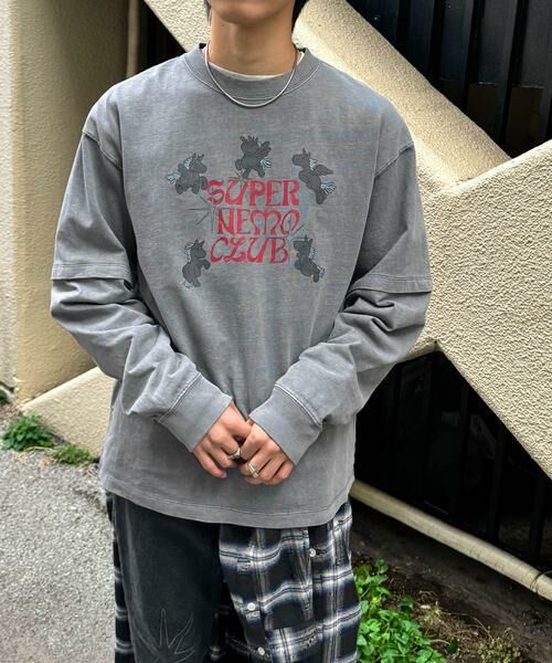 SENSE OF PLACE by URBAN RESEARCH / センスオブプレイス バイ アーバンリサーチ Tシャツ | 『別注』SHUHEI KOKI×SENSE OF PLACE　フェイクレイヤードTシャツ | 詳細5