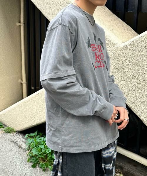 SENSE OF PLACE by URBAN RESEARCH / センスオブプレイス バイ アーバンリサーチ Tシャツ | 『別注』SHUHEI KOKI×SENSE OF PLACE　フェイクレイヤードTシャツ | 詳細7