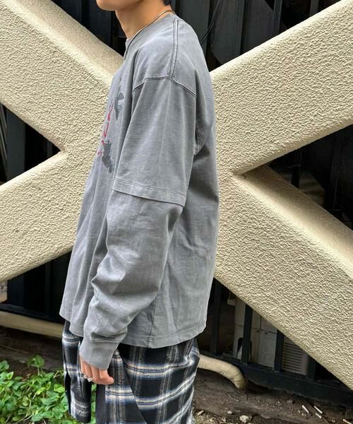 SENSE OF PLACE by URBAN RESEARCH / センスオブプレイス バイ アーバンリサーチ Tシャツ | 『別注』SHUHEI KOKI×SENSE OF PLACE　フェイクレイヤードTシャツ | 詳細8