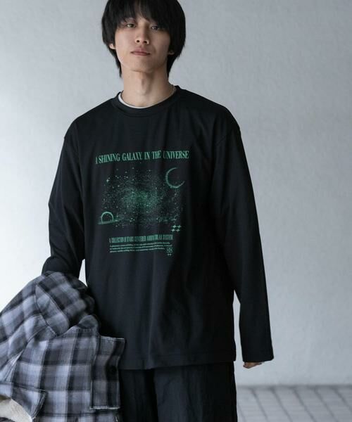 SENSE OF PLACE by URBAN RESEARCH / センスオブプレイス バイ アーバンリサーチ Tシャツ | Galaxy Graphic Long-Sleeve T-shirts | 詳細13