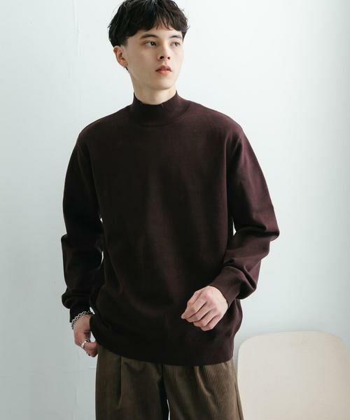 SENSE OF PLACE by URBAN RESEARCH / センスオブプレイス バイ アーバンリサーチ ニット・セーター | ストレッチモックネックニット | 詳細11