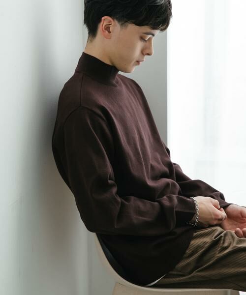SENSE OF PLACE by URBAN RESEARCH / センスオブプレイス バイ アーバンリサーチ ニット・セーター | ストレッチモックネックニット | 詳細18
