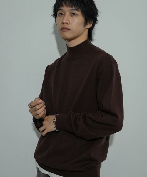 SENSE OF PLACE by URBAN RESEARCH / センスオブプレイス バイ アーバンリサーチ ニット・セーター | ストレッチモックネックニット | 詳細20