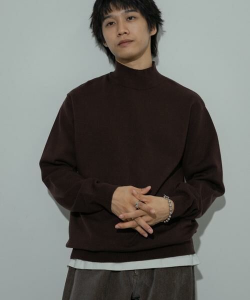 SENSE OF PLACE by URBAN RESEARCH / センスオブプレイス バイ アーバンリサーチ ニット・セーター | ストレッチモックネックニット | 詳細22