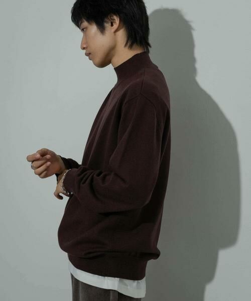 SENSE OF PLACE by URBAN RESEARCH / センスオブプレイス バイ アーバンリサーチ ニット・セーター | ストレッチモックネックニット | 詳細23