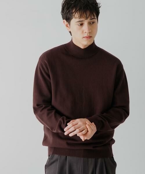 SENSE OF PLACE by URBAN RESEARCH / センスオブプレイス バイ アーバンリサーチ ニット・セーター | ストレッチモックネックニット | 詳細4