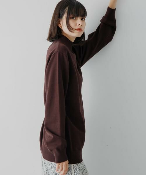 SENSE OF PLACE by URBAN RESEARCH / センスオブプレイス バイ アーバンリサーチ ニット・セーター | ストレッチモックネックニット | 詳細8