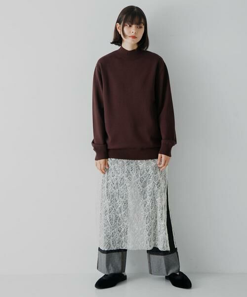 SENSE OF PLACE by URBAN RESEARCH / センスオブプレイス バイ アーバンリサーチ ニット・セーター | ストレッチモックネックニット | 詳細9
