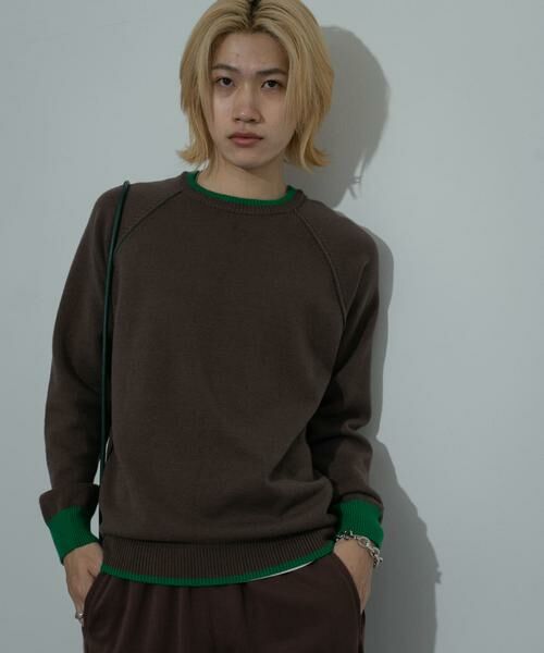 SENSE OF PLACE by URBAN RESEARCH / センスオブプレイス バイ アーバンリサーチ ニット・セーター | 『ユニセックス』『洗濯可』ストレッチリブハイショクラインニット | 詳細1