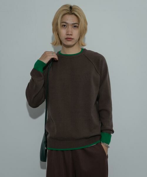 SENSE OF PLACE by URBAN RESEARCH / センスオブプレイス バイ アーバンリサーチ ニット・セーター | 『ユニセックス』『洗濯可』ストレッチリブハイショクラインニット | 詳細2