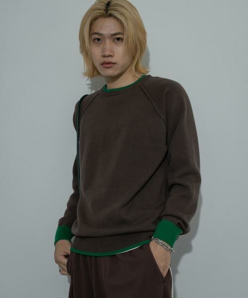 SENSE OF PLACE by URBAN RESEARCH / センスオブプレイス バイ アーバンリサーチ ニット・セーター | 『ユニセックス』『洗濯可』ストレッチリブハイショクラインニット | 詳細3