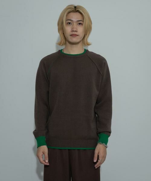 SENSE OF PLACE by URBAN RESEARCH / センスオブプレイス バイ アーバンリサーチ ニット・セーター | 『ユニセックス』『洗濯可』ストレッチリブハイショクラインニット | 詳細7