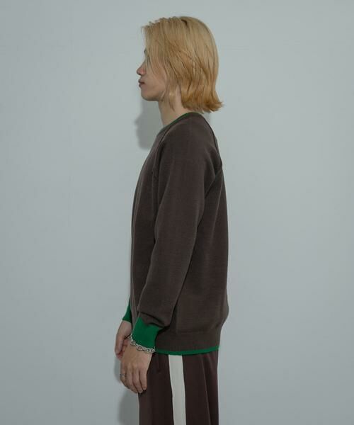 SENSE OF PLACE by URBAN RESEARCH / センスオブプレイス バイ アーバンリサーチ ニット・セーター | 『ユニセックス』『洗濯可』ストレッチリブハイショクラインニット | 詳細8