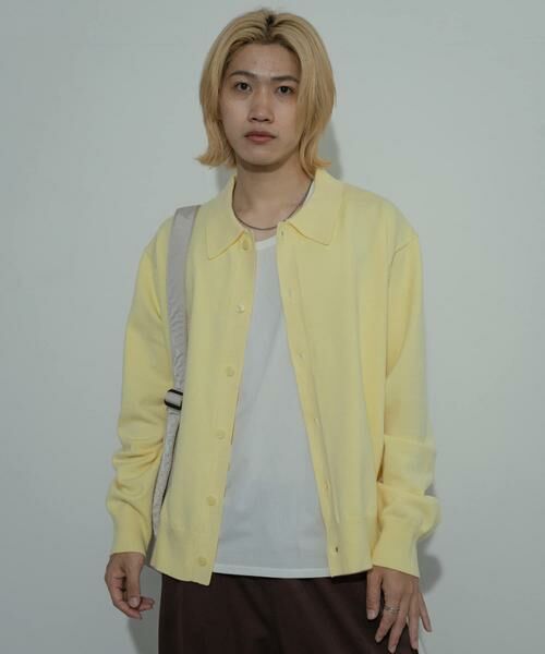 SENSE OF PLACE by URBAN RESEARCH / センスオブプレイス バイ アーバンリサーチ ニット・セーター | 『ユニセックス』『洗濯可』ストレッチシャツカーディガン | 詳細1