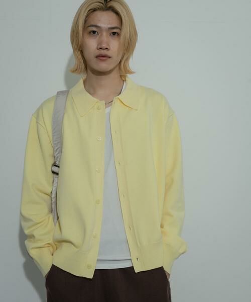 SENSE OF PLACE by URBAN RESEARCH / センスオブプレイス バイ アーバンリサーチ ニット・セーター | 『ユニセックス』『洗濯可』ストレッチシャツカーディガン | 詳細4