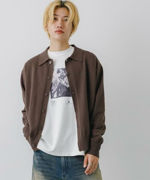 SENSE OF PLACE by URBAN RESEARCH / センスオブプレイス バイ アーバンリサーチ ニット・セーター | 『ユニセックス』『洗濯可』ストレッチシャツカーディガン | 詳細23