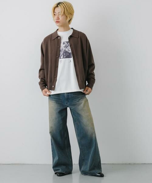 SENSE OF PLACE by URBAN RESEARCH / センスオブプレイス バイ アーバンリサーチ ニット・セーター | 『ユニセックス』『洗濯可』ストレッチシャツカーディガン | 詳細25