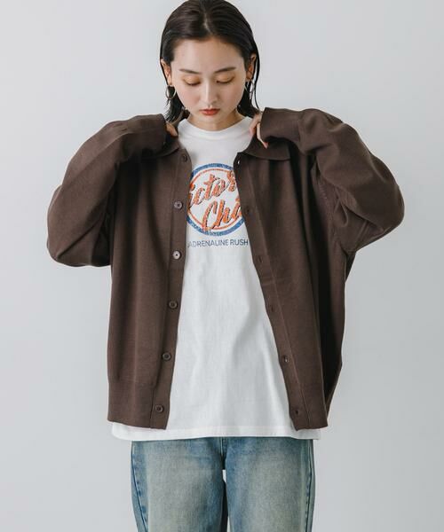 SENSE OF PLACE by URBAN RESEARCH / センスオブプレイス バイ アーバンリサーチ ニット・セーター | 『ユニセックス』『洗濯可』ストレッチシャツカーディガン | 詳細27