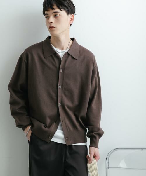 SENSE OF PLACE by URBAN RESEARCH / センスオブプレイス バイ アーバンリサーチ ニット・セーター | 『ユニセックス』『洗濯可』ストレッチシャツカーディガン | 詳細14