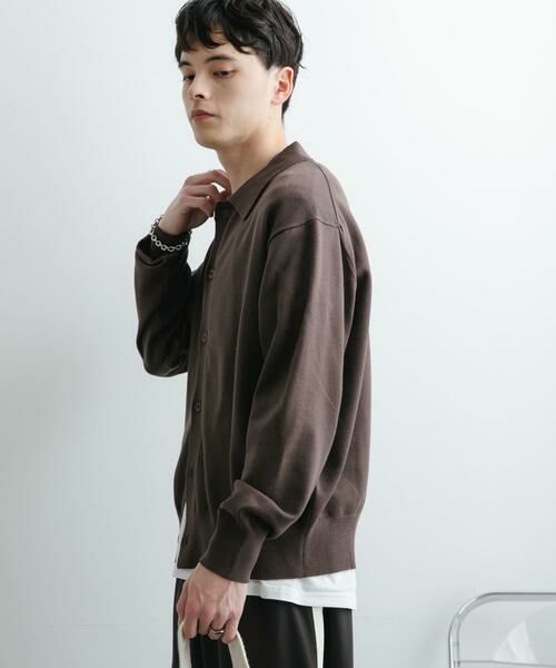 SENSE OF PLACE by URBAN RESEARCH / センスオブプレイス バイ アーバンリサーチ ニット・セーター | 『ユニセックス』『洗濯可』ストレッチシャツカーディガン | 詳細16