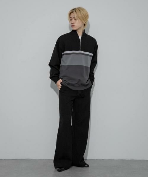 SENSE OF PLACE by URBAN RESEARCH / センスオブプレイス バイ アーバンリサーチ ニット・セーター | パネルボーダーハーフZIPニット | 詳細26