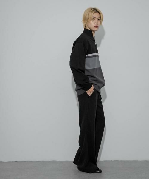 SENSE OF PLACE by URBAN RESEARCH / センスオブプレイス バイ アーバンリサーチ ニット・セーター | パネルボーダーハーフZIPニット | 詳細27