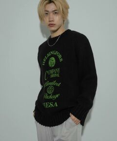 SENSE OF PLACE by URBAN RESEARCH / センスオブプレイス バイ アーバンリサーチ ニット・セーター | 『洗濯可』グラフィックプリントニット