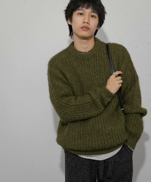 SENSE OF PLACE by URBAN RESEARCH / センスオブプレイス バイ アーバンリサーチ ニット・セーター | シャギークルーネックニット | 詳細1