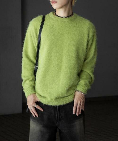 SENSE OF PLACE by URBAN RESEARCH / センスオブプレイス バイ アーバンリサーチ ニット・セーター | 『洗濯可』ソフトシャギークルーネックニット | 詳細1